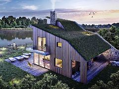 В Великобритании спроектировали экодома с крышами из полевых цветов